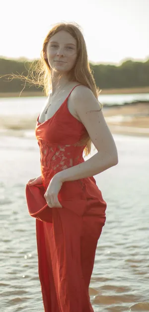 Forever 21 Red Corset Maxi Dress thumbnail 1