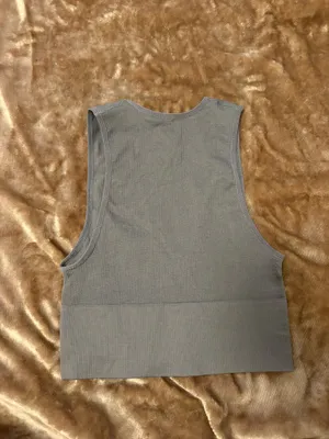 Urban Outfitters Crop Top Grey thumbnail 2