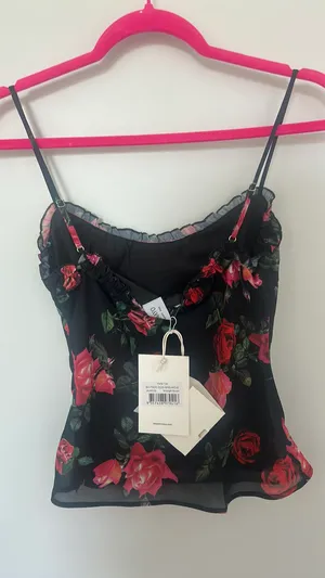 Peppermayo Tank Floral Black thumbnail 2