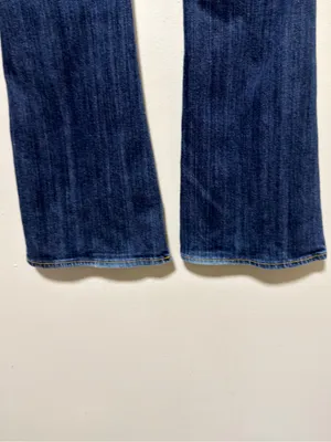 American Eagle Artist Y2K Jeans Low Rise Medium Wash Flare Leg Boho Stretch 6 thumbnail 5