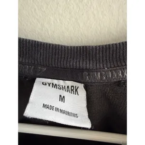 Gymshark Womens Black Long Sleeve Cropped‎ Sweatshirt Logo Crew Neck Size M thumbnail 5