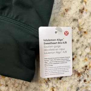 Lululemon NWT align sweetheart Bra Deep Green 12 thumbnail 3