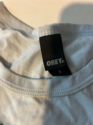 ObeyLight Blue Graphic Tee with Mandala Star size small thumbnail 3