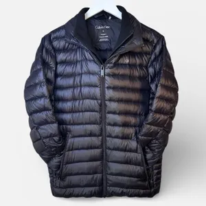 Calvin Klein Women's Black Packable Down Puffer Jacket Lightweight Small thumbnail 2