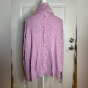 We The Free Pink/Lavender Timmy TurtleNeck Sweater size XS oversized thumbnail 4