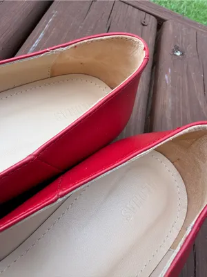 ALOHAS Por Do Sol Red Leather Mary Jane Ballet Flats EU 37 US 6.5 $190 thumbnail 7