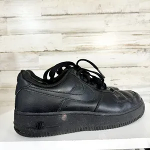 Vintage Nike Air Force 1 07 W 8.5 Low Supreme Black Sneakers Shoes 315100 001‎ thumbnail 5