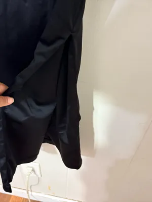 Abercrombie & Fitch Sculpting Satin Midi Dress Black XS Square Neck thumbnail 11