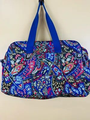 Vera Bradley Petite Paisley Weekender Travel Bag Carry On Laptop Sleeve thumbnail 6