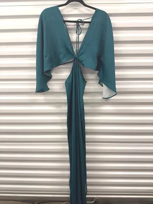 Boamar Avalon Cut Out Maxi Dress Emerald Womens Size Small thumbnail 5
