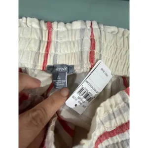 Aerie Women Red Gray Plaid Pajama Jogger Pants Sleepwear 4216-125 Small NEW thumbnail 6