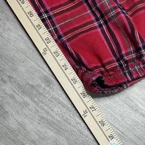 Victoria's Secret Lounge Pants Red Black Plaid Pajama Bottoms Jogger Small Z-257 thumbnail 5