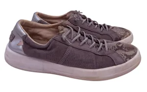 Hey Dude Women's Silver Python Karina Sneakers Size 10 thumbnail 1