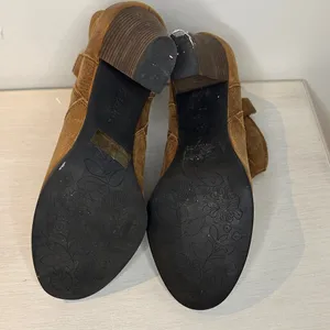 Clarks Indigo Brown Leather Ankle Boots thumbnail 6