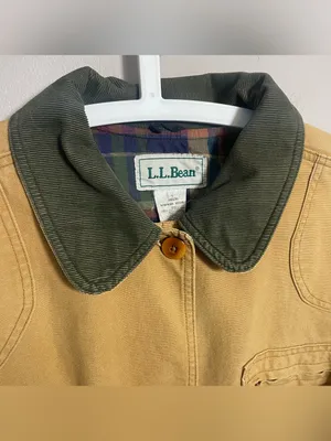 L.L. Bean Vintage Field Coat Chore Jacket Canvas button down thumbnail 10