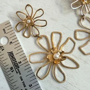 Park Lane Hampton Gold Tone Floral Drop Earrings thumbnail 6
