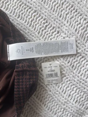 OFFLINE by Aerie NWT REAL ME XTRA brown houndstooth top thumbnail 5