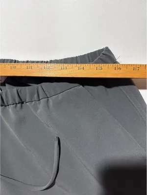 Athleta Gray Wide-Leg Snap Button Pants Large - Comfy & Chic thumbnail 5