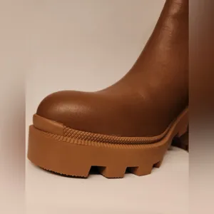Steve Madden Roxie Cognac Brown Leather Moto Boots Women’s Size 9.5 thumbnail 8