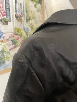 Wilsons Leather 90s Y2K Pelle Studio Black Sleek Jacket Medium thumbnail 7