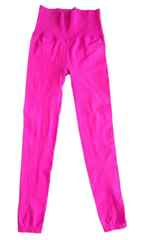Free People FP Movement‎ Good Karma Leggings Women XS/S Pink High Rise Ribbed thumbnail 1