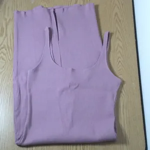 New Women’s Venus Ribbed Midi dress Mauve Size Medium thumbnail 1