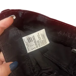 American Eagle "The Dream‎ Jean" Curvy Super Hi- Rise Distressed Black Jegging 4 thumbnail 3