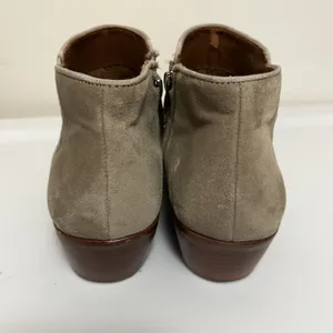 Sam‎ Edelman Womens Petty Putty Beige Suede Leather Zip Ankle Bootie sz 8.5 READ thumbnail 4