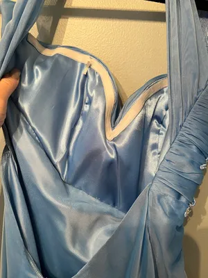 La Femme Blue Formal Dress thumbnail 7