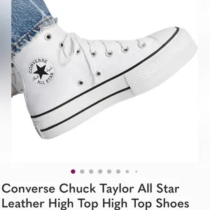 Converse Chuck Taylor All Star leather high tops. White size women’s 6.5 thumbnail 2