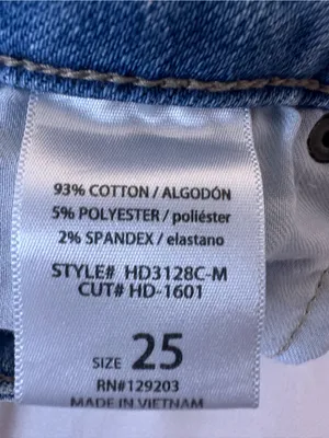 Hidden Light Blue Distressed Flare Jeans with Frayed Hem thumbnail 6