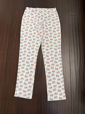 Roller Rabbit Hathi Christmas elephant print pajama pants M thumbnail 2