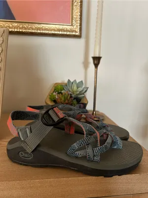 Chacos Z/Cloud X2 Sandals Hiking Sport Coral‎ Blue Double Strap Toe Loop Size 6 thumbnail 3