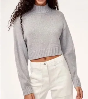 Aritzia Sunday Best Organic Cotton Cashmere Cropped Sweater Size XS Oversized thumbnail 1