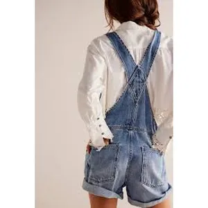 We The Free FREE PEOPLE Ziggy Denim Overalls Shortalls Size Medium M Shorts thumbnail 2