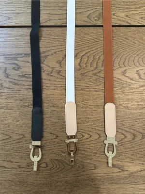 Shein Lot Of 3 Elastic Metal Clasp Belts One Size thumbnail 5