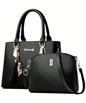 (RC) Danbaoly 2pc Women’s PU Leather Shoulder Crossbody Handbag Set Large thumbnail 1