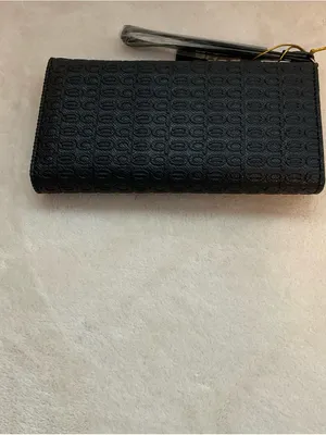 bebe Black Quilted Logo Wristlet Wallet with Gold Hardware thumbnail 4