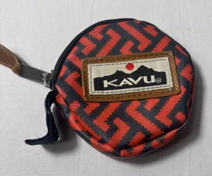 KAVU Coinkydink Pouch Water Resistant Small Round Coin Purse Travel Hiking thumbnail 1