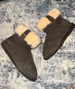 BEARPAW Short Fold Over Boots thumbnail 1