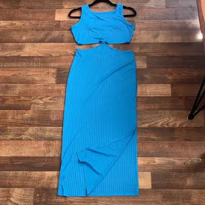 Princess Polly Blue Midi Dress thumbnail 4