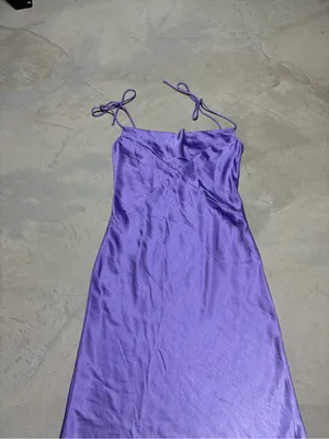 Hello Molly NWT Lavender slip into the night Tie-Shoulder Midi Dress 6 thumbnail 3