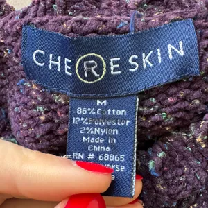 Vintage 1990s Chereskin Chenille knit crewneck sweater thumbnail 3