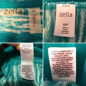 Zella Marled Hoodie Zipper Sweatshirt Jacket Long Sleeves Teal S thumbnail 7