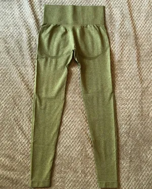 Olive Seamless Contour Leggings Green Size XS thumbnail 3