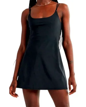 Abercrombie & Fitch XS Traveler active athletic tennis mini dress lined D2 2765 thumbnail 1