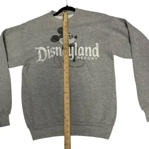 Disney Parks Classic Mickey Disneyland Resort Gray Sweatshirt Size Small thumbnail 5