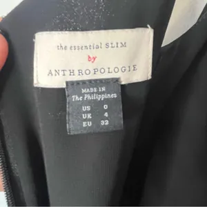 Anthropologie The Essential Slim Jumpsuit Black Spaghetti Strap Sz 0 thumbnail 12