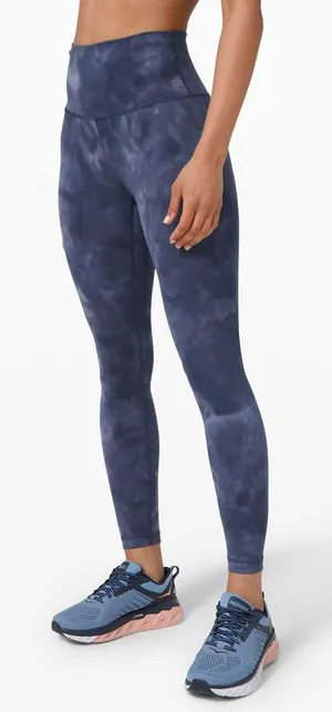 Lululemon Wunder Train High Rise Tight 25" Gym Diamond Dye Blue Tie Dye 4 thumbnail 1