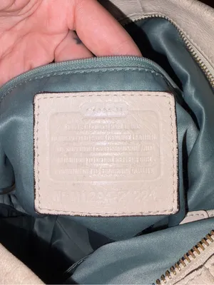 Coach Ivory Pebbled Leather Shoulder Bag with Gold-Tone Hardware thumbnail 13